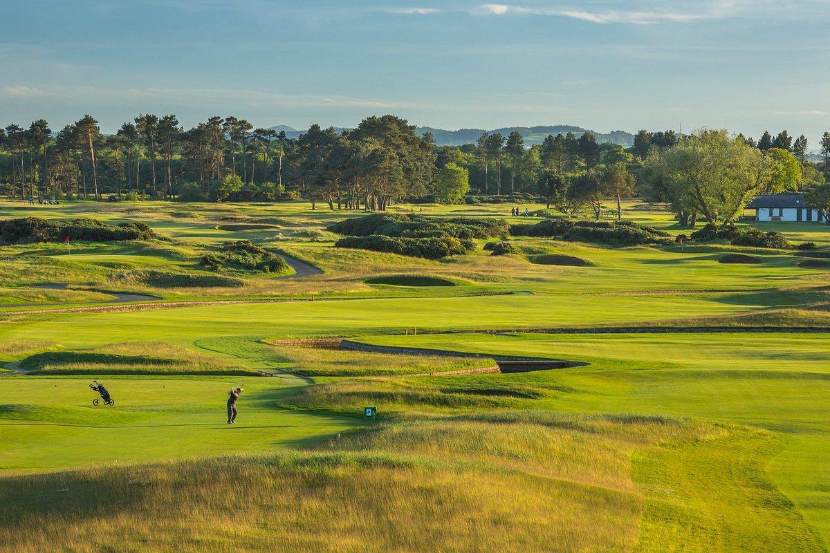 A winding fairway in Scotland