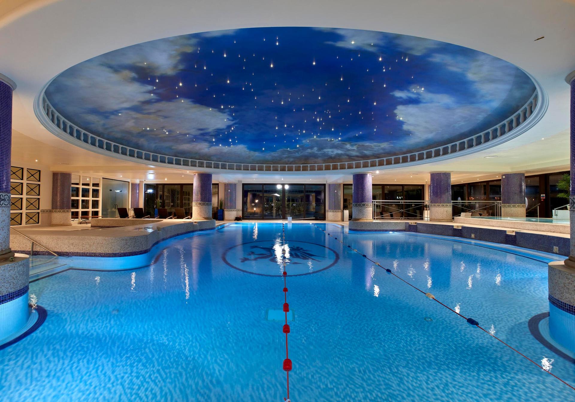 Indoor swimming pool at the Celtic Manor Resort