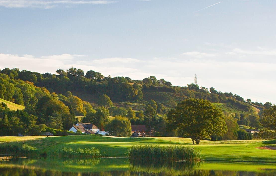Panoramic view of the Celtic Manor Resort in Wales