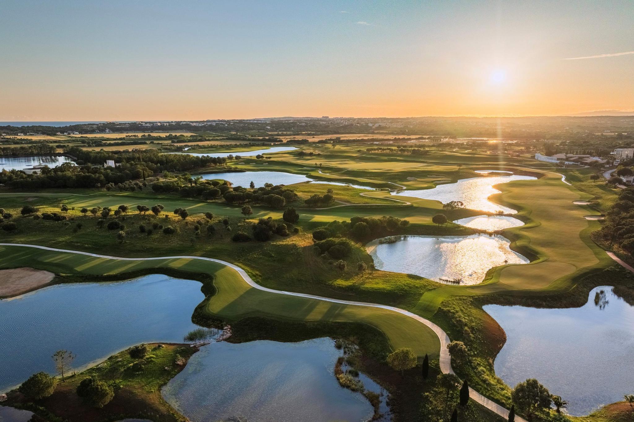 Overhead view of the The Els Club Vilamoura golf course