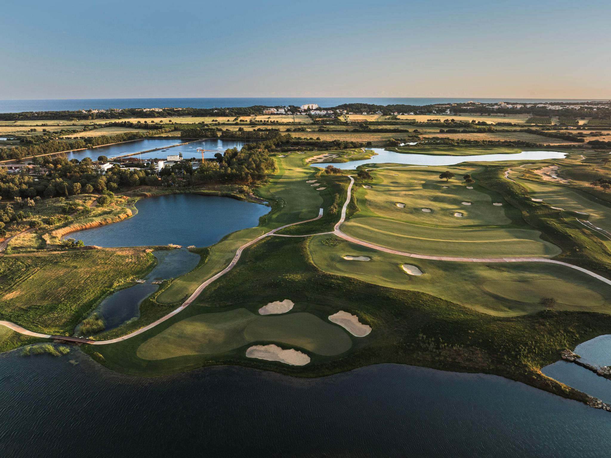 Aerial view of the The Els Club Vilamoura golf course