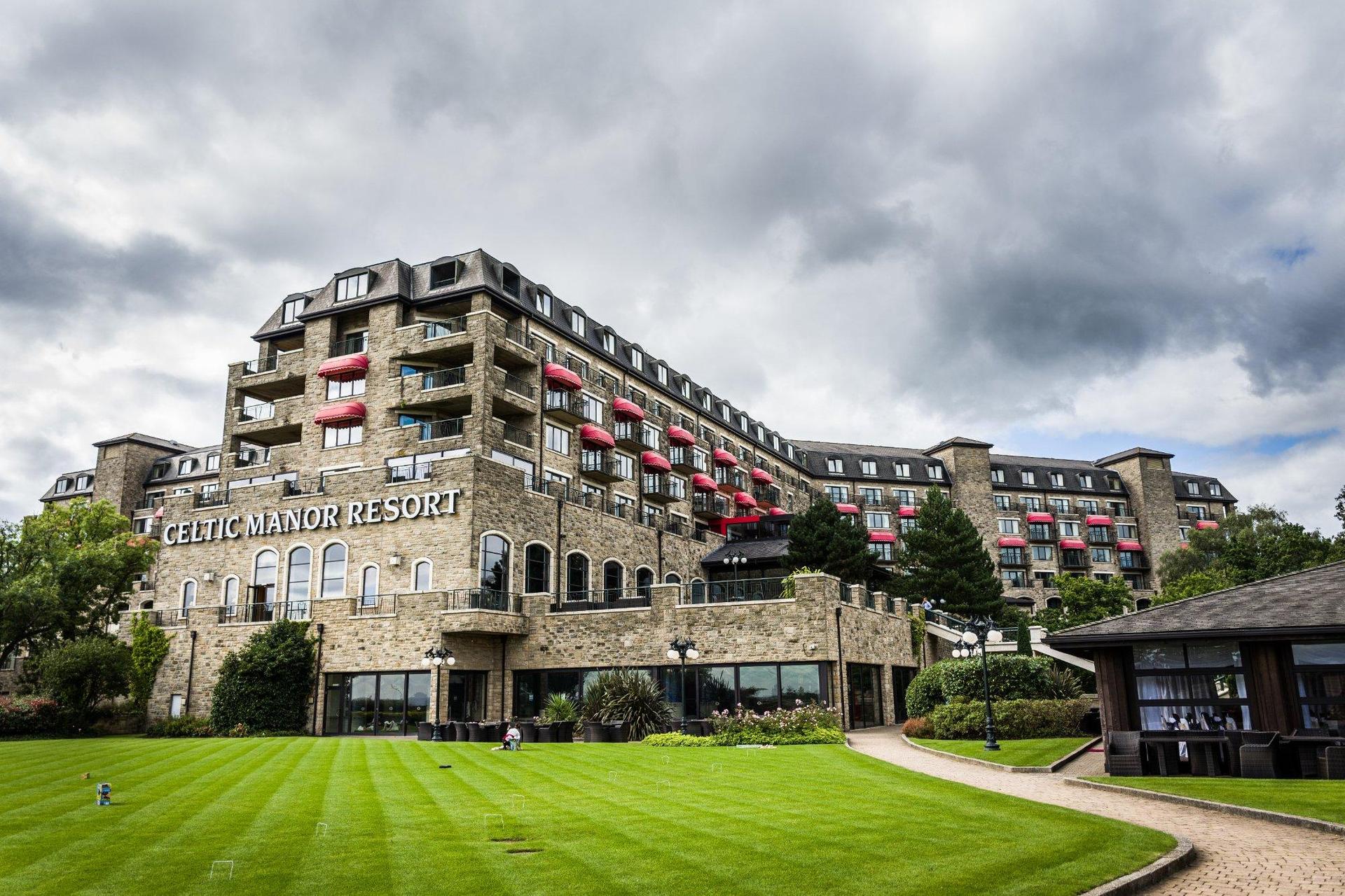 Panoramic view of the Celtic Manor Resort