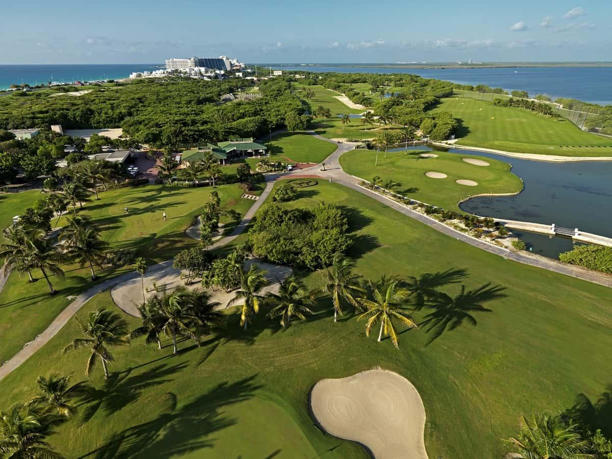 Overhead view of Moon Palace Golf Club