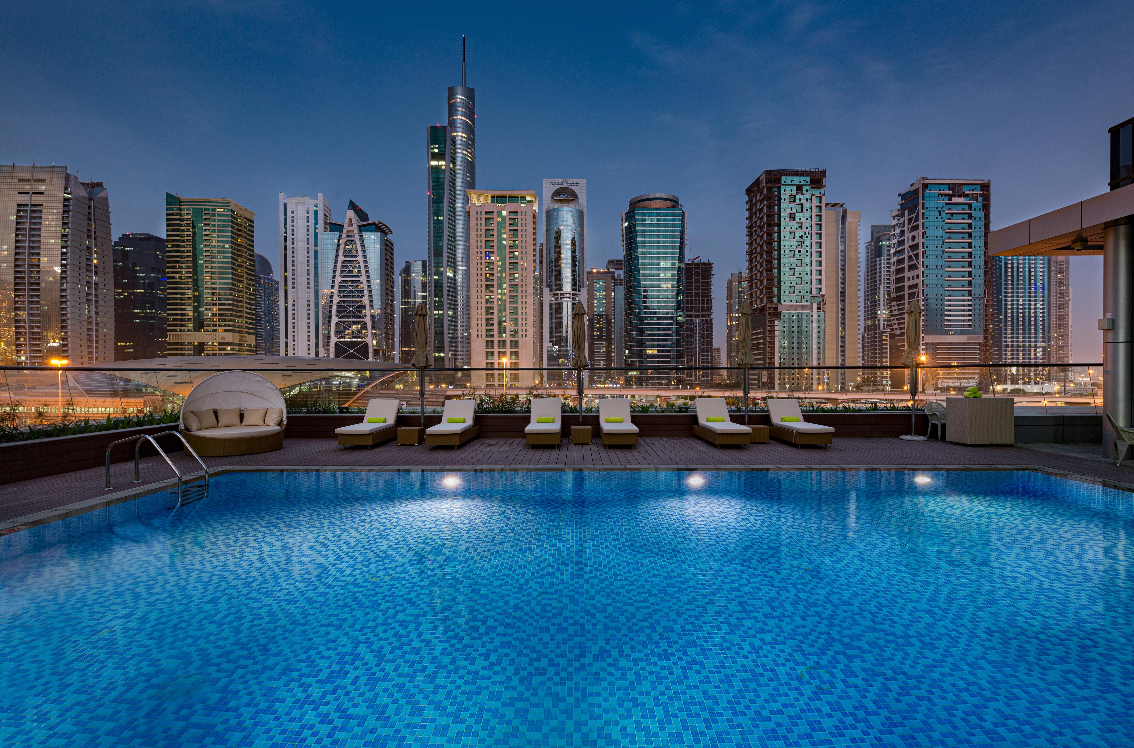 Panoramic view of Millennium Place Dubai Marina