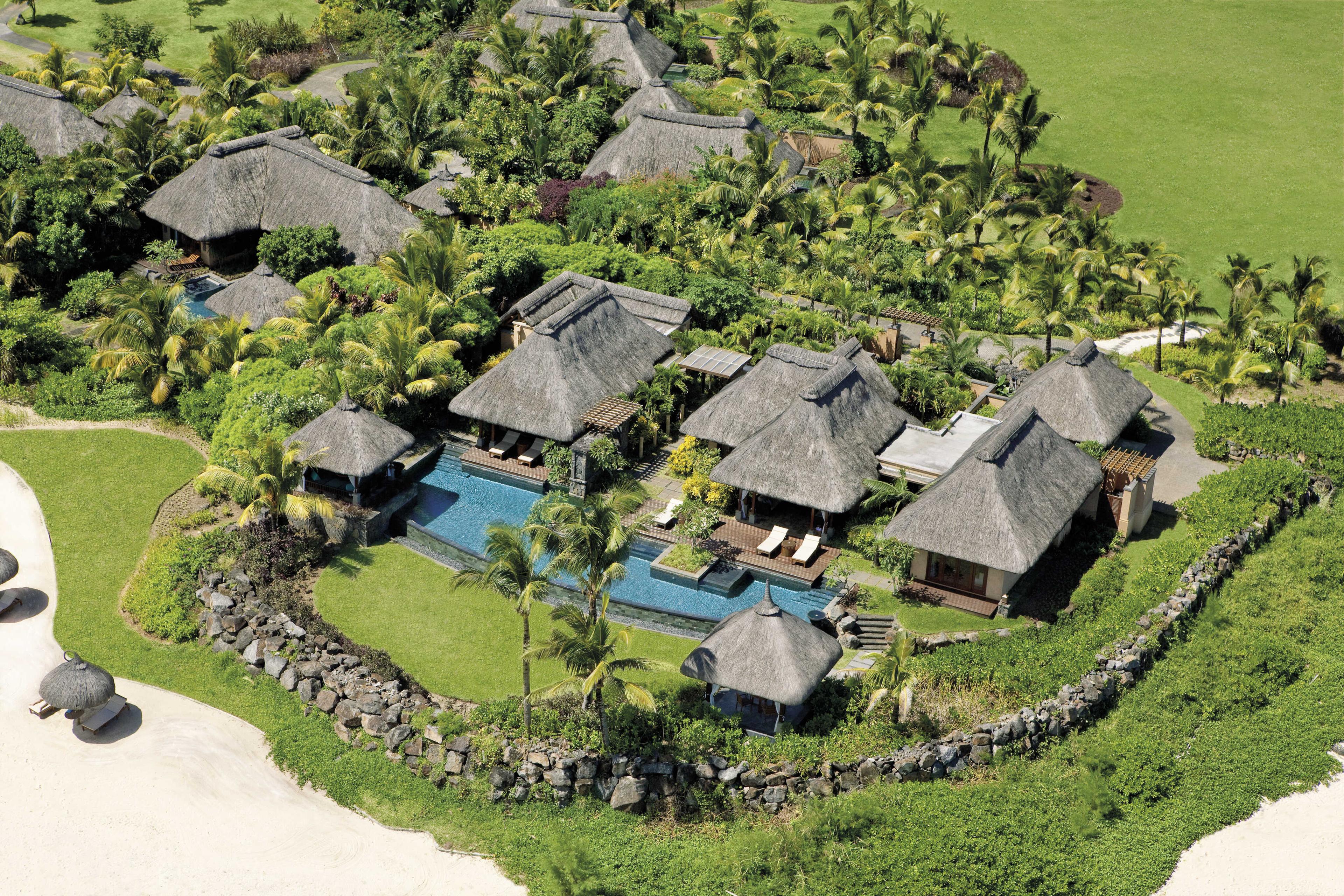 Aerial view of Shanti Maurice Resort & Spa