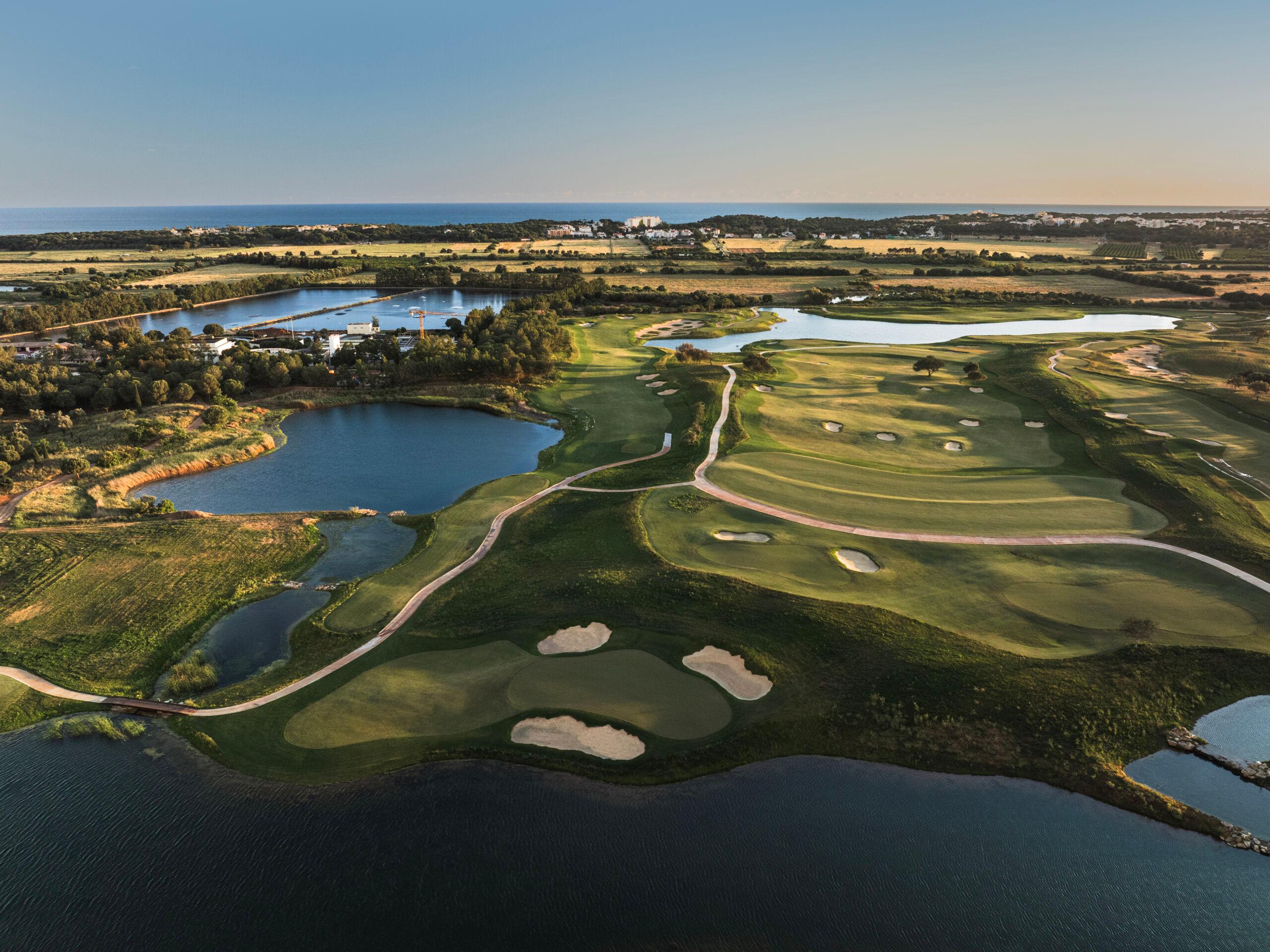 Aerial view of the The Els Club Vilamoura golf course