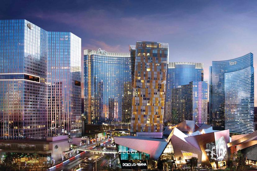 Overhead view of Vdara Hotel & Spa